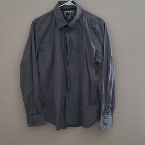 Men's Classic Solid Stretch Cotton 1Mx Dress Shirt